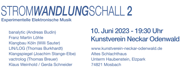 Strom Wandlung Schall 2 - Info